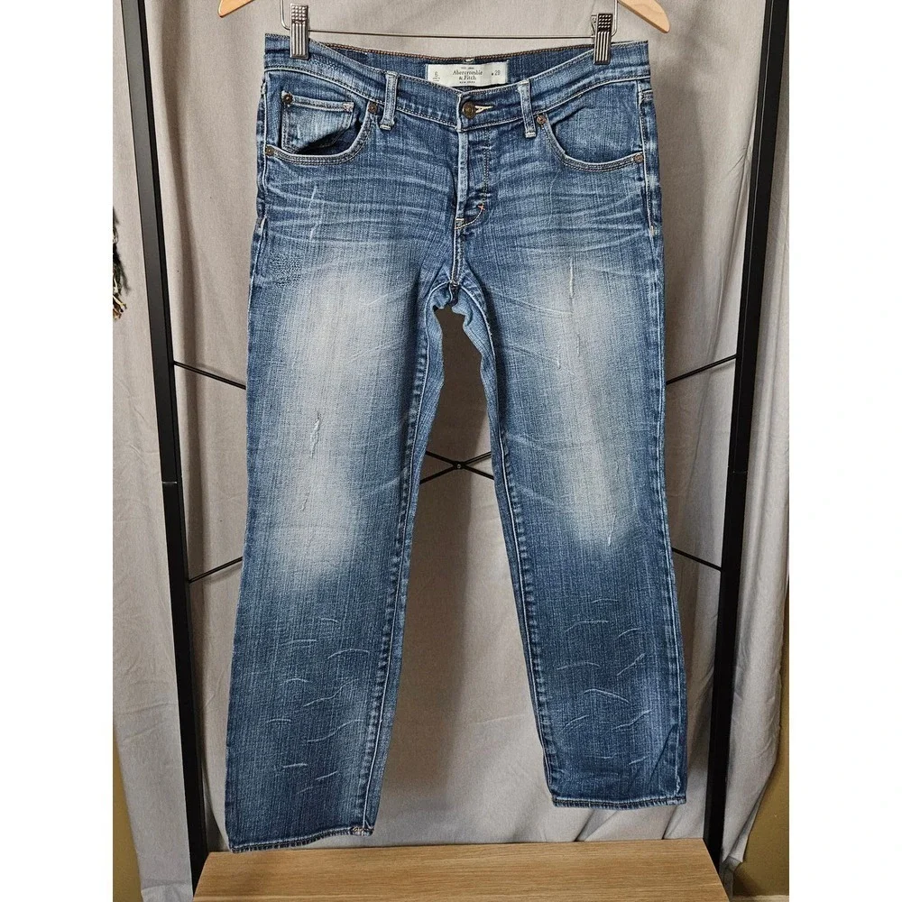 Abercrombie & Fitch Cropped Ankle Jeans Size 6/28 - Picture 8 of 10